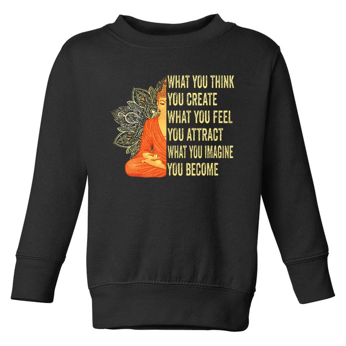 Buddha Meditation Law Of Attraction Toddler Sweatshirt