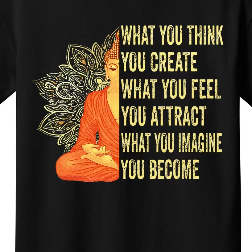 Buddha Meditation Law Of Attraction Kids T-Shirt