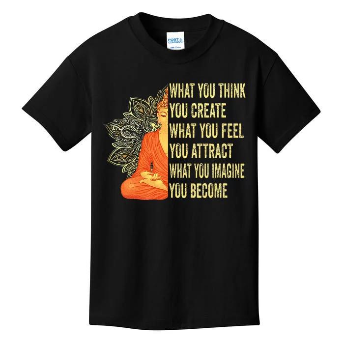 Buddha Meditation Law Of Attraction Kids T-Shirt