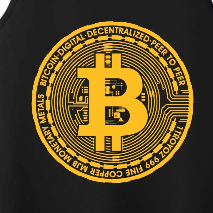 Bitcoin Matrix Logo Cryptocurrency Performance Tank