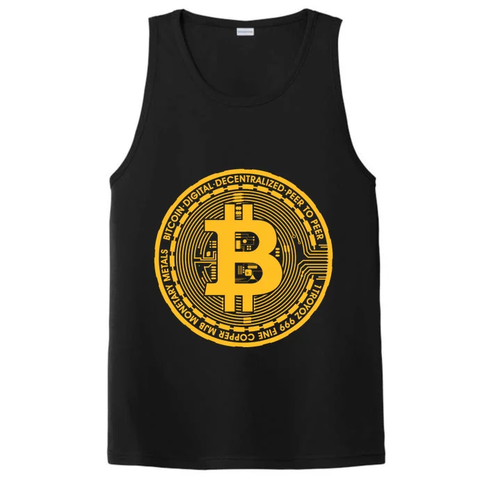 Bitcoin Matrix Logo Cryptocurrency Performance Tank