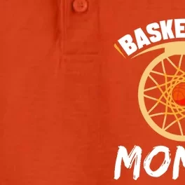 Basketball Mommy Lover Player Hobby Basketballer Mom Mother Gift Dry Zone Grid Performance Polo