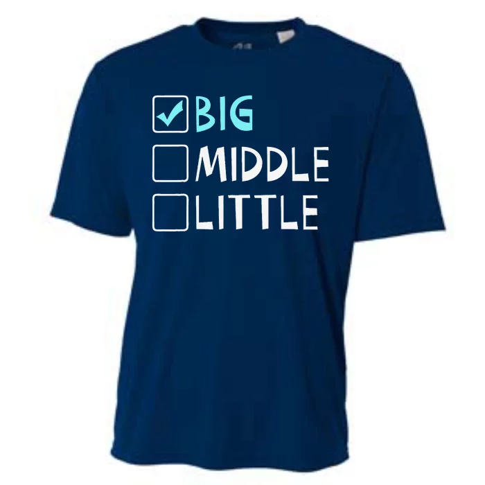 Big Middle Little Big Brother Gift Cooling Performance Crew T-Shirt