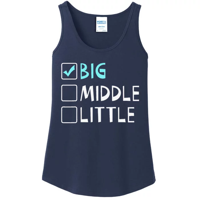 Big Middle Little Big Brother Gift Ladies Essential Tank