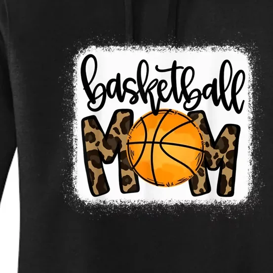 Basketball Mom Leopard Basketball Mama Women's Pullover Hoodie