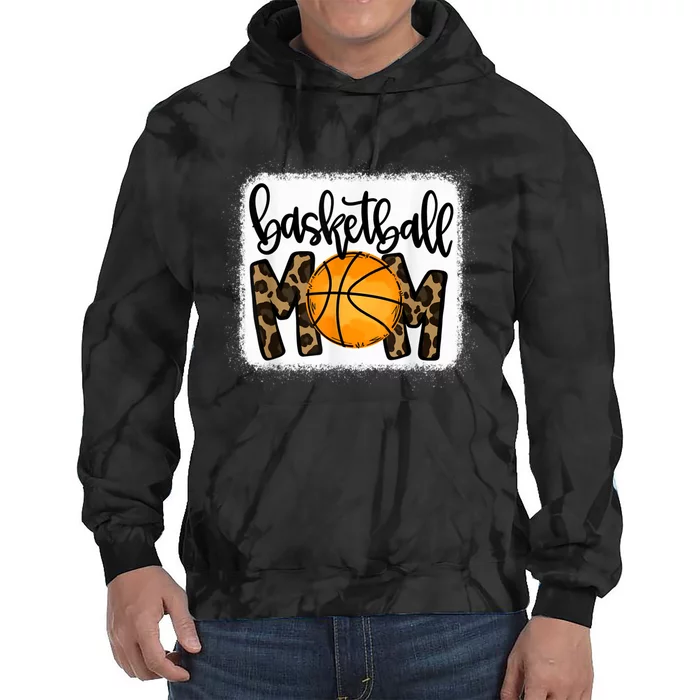 Basketball Mom Leopard Basketball Mama Tie Dye Hoodie