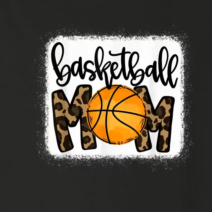 Basketball Mom Leopard Basketball Mama Toddler Long Sleeve Shirt