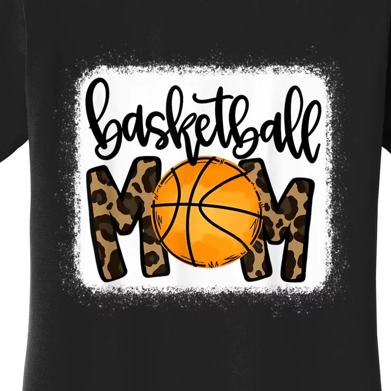 Basketball Mom Leopard Basketball Mama Women's T-Shirt