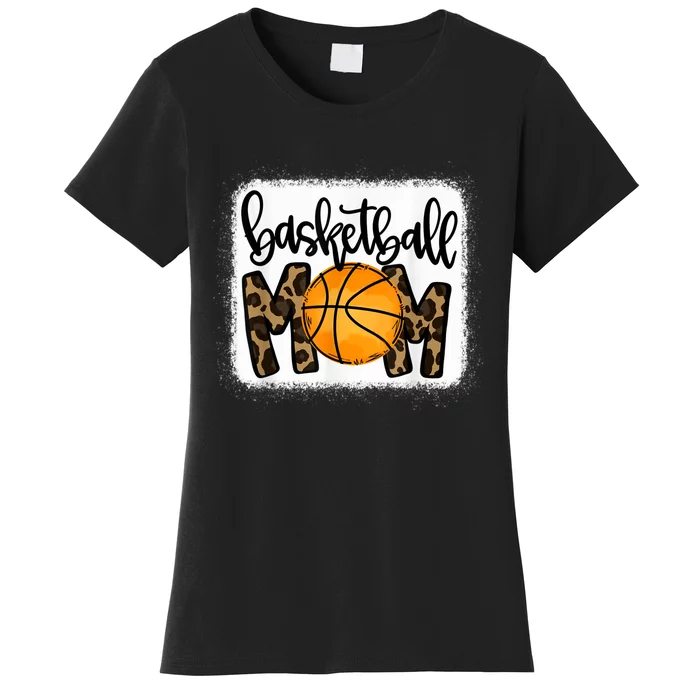 Basketball Mom Leopard Basketball Mama Women's T-Shirt