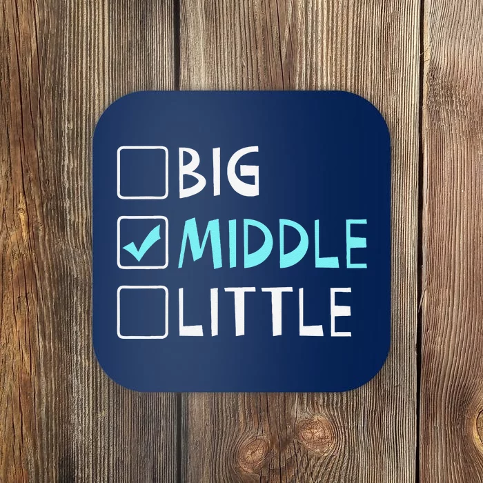 Big Middle Little Middle Brother Coaster