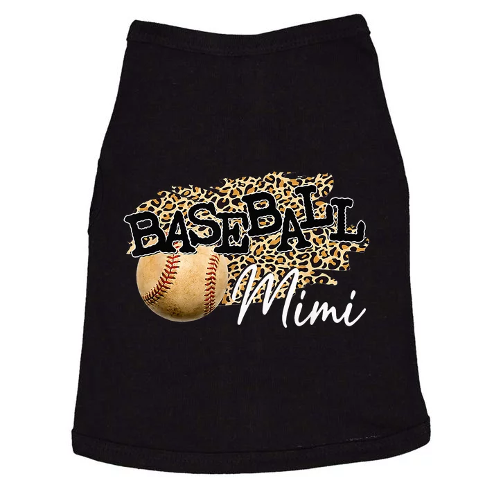 Baseball Mimi Leopard funny Mother's Day Doggie Tank