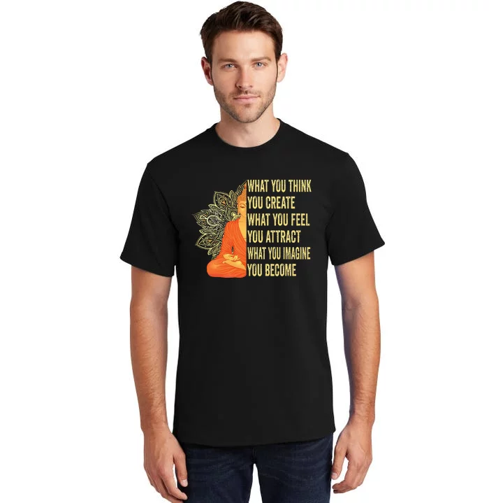 Buddha Meditation Law Of Attraction Tall T-Shirt