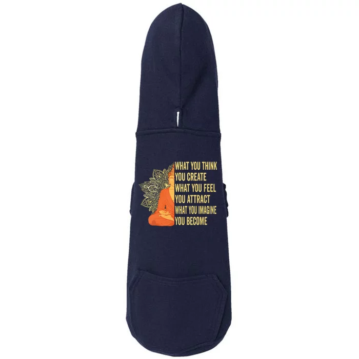 Buddha Meditation Law Of Attraction Doggie 3-End Fleece Hoodie