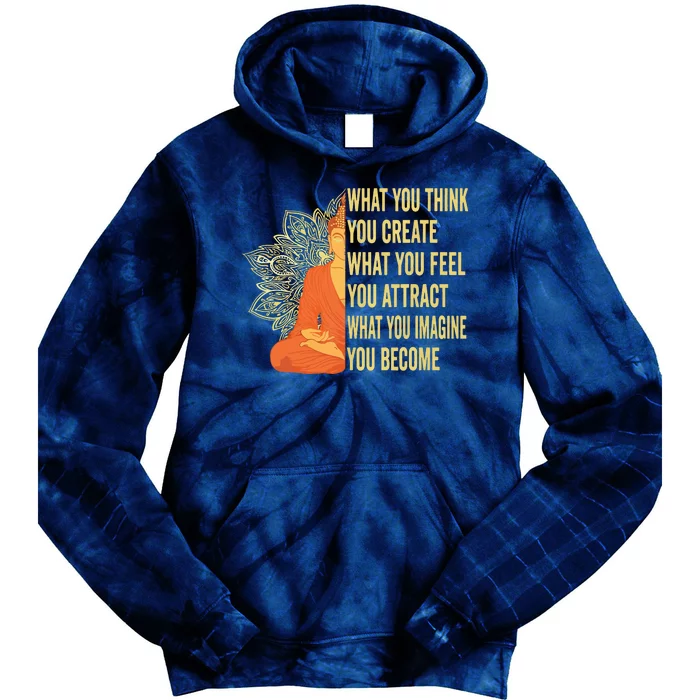 Buddha Meditation Law Of Attraction Tie Dye Hoodie