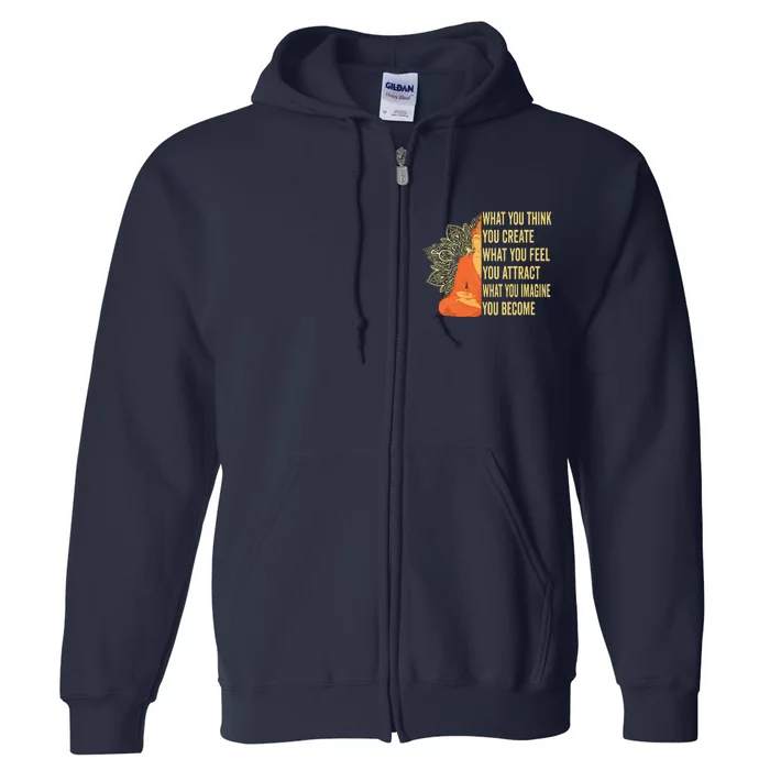 Buddha Meditation Law Of Attraction Full Zip Hoodie