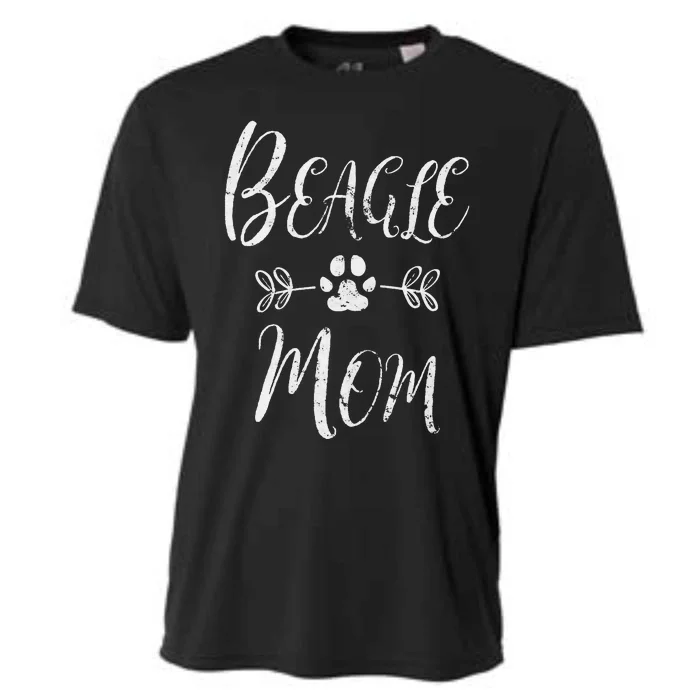 Beagle Mom Lover Owner Funny Dog Mom Cooling Performance Crew T-Shirt