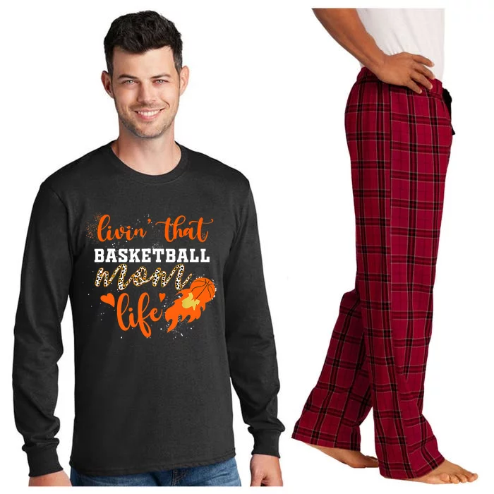 Basketball Mom Livin' That Basketball Mom Life Mother's Day Long Sleeve Pajama Set