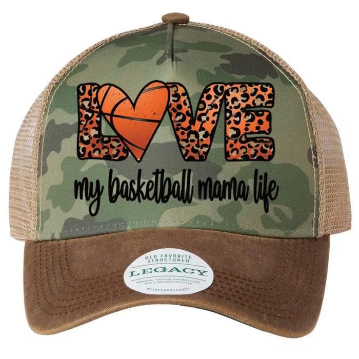 Basketball Mama Life Mother Of A Basketball Player Mom Gift Legacy Tie Dye Trucker Hat