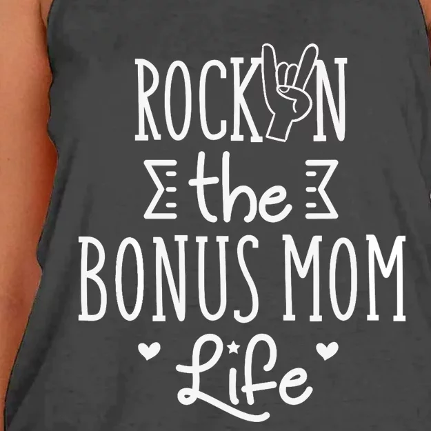 Bonus Mom Life - Mothers Day Gift Best Step Mom Outfit Women's Knotted Racerback Tank