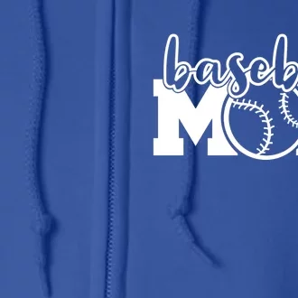 Baseball Mom Life Baller Parent Gameday Softball Mama Gift Meaningful Gift Full Zip Hoodie