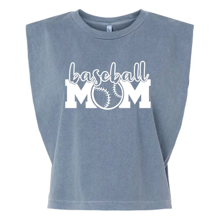 Baseball Mom Life Baller Parent Gameday Softball Mama Gift Meaningful Gift Garment-Dyed Women's Muscle Tee