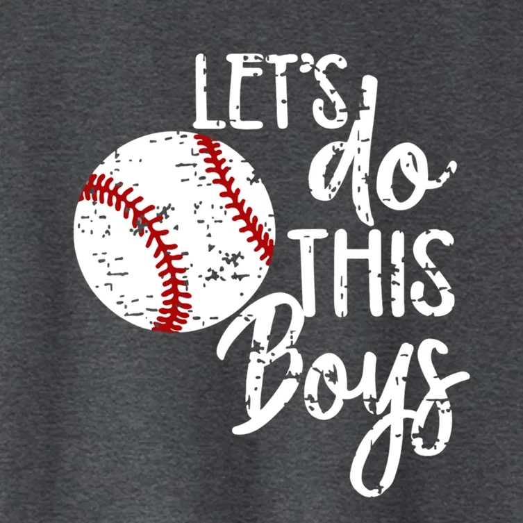 Baseball Mom Lets Do This Spirit Wear Gift Women's Crop Top Tee