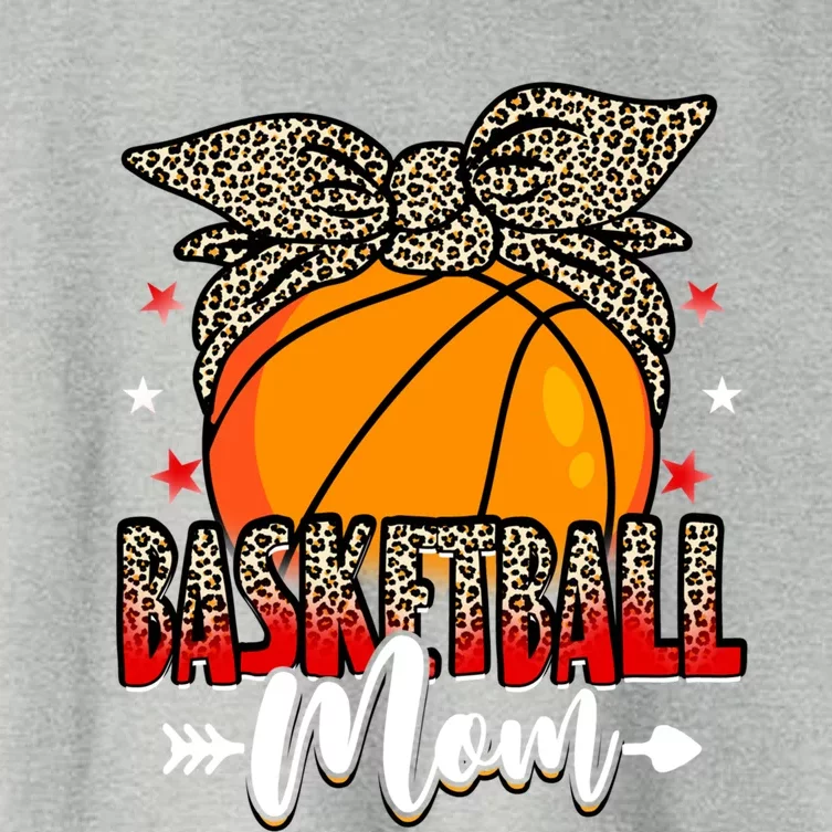 Basketball Mom Life Game Day Leopard Cute Mother's Day Funny Gift Women's Crop Top Tee