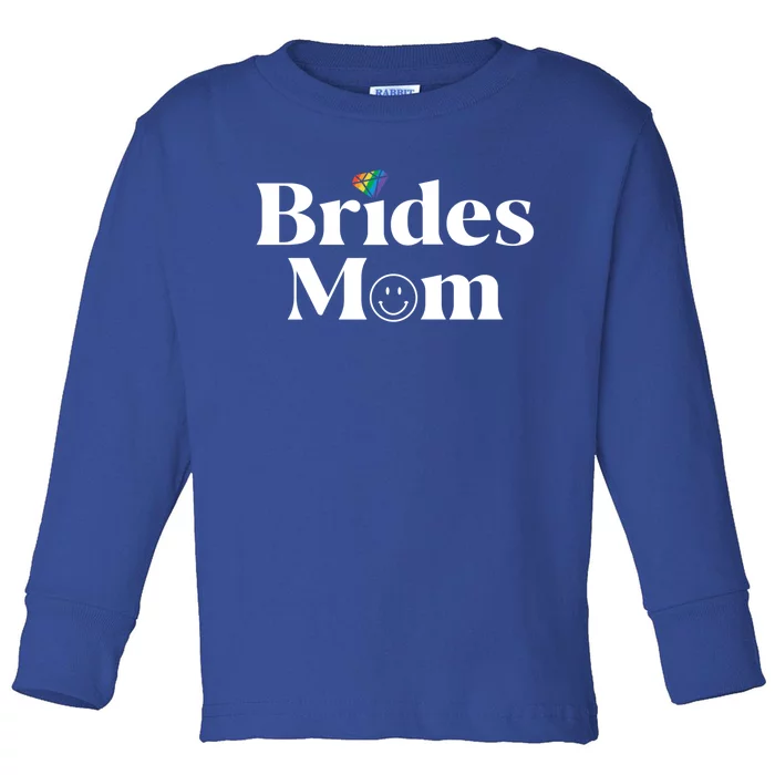 Brides Mom Lesbian Bachelorette Party Pride Beach Squad Gift Toddler Long Sleeve Shirt