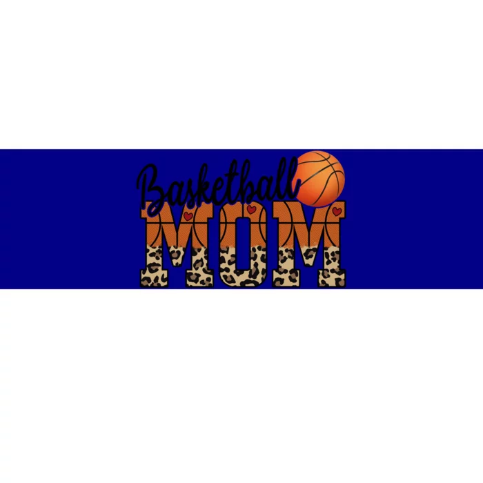 Basketball Mom Leopard Letters Design Cute Gift Bumper Sticker