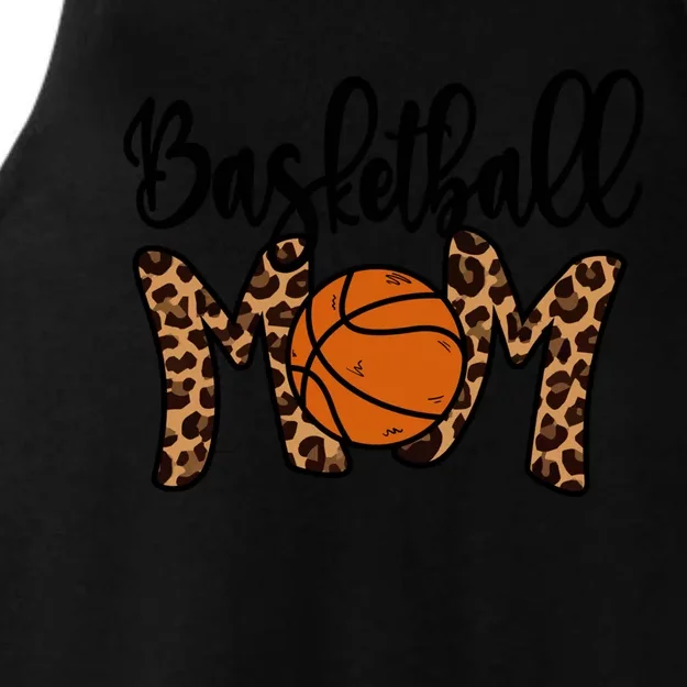 Basketball Mom Leopard Basketball Mama Mothers Day Mom Gift Ladies Tri-Blend Wicking Tank