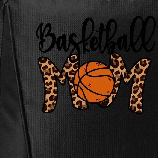 Basketball Mom Leopard Basketball Mama Mothers Day Mom Gift City Backpack