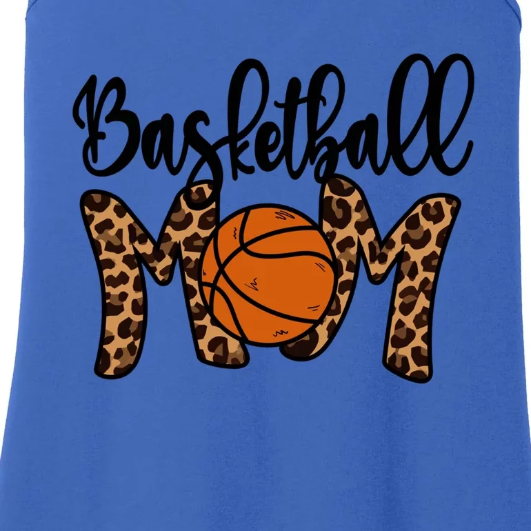 Basketball Mom Leopard Basketball Mama Mothers Day Mom Gift Ladies Essential Tank