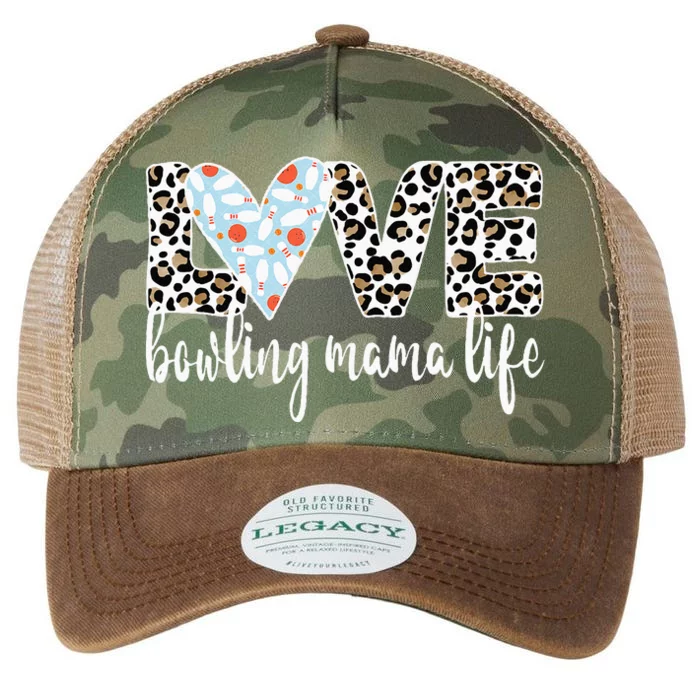 Bowling Mama Life Bowling Mom Of A Bowler Mother Legacy Tie Dye Trucker Hat