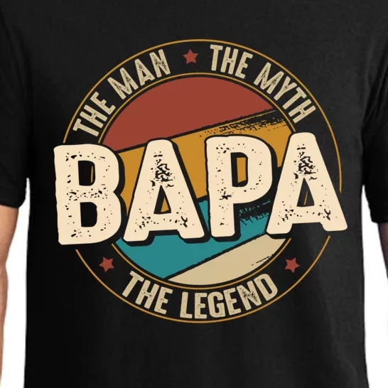 Bapa Myth Legend Funny Fathers Day Bapa Gift Pajama Set