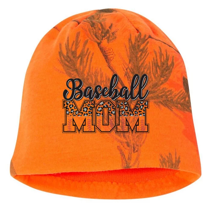 Baseball Mom Leopard Funny Softball Mom MotherS Day Kati - Camo Knit Beanie