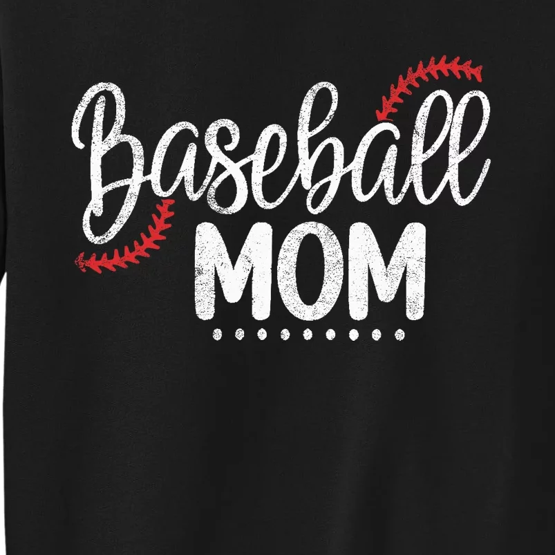 Baseball Mom Leopard Game Day Mothers Day Sweatshirt