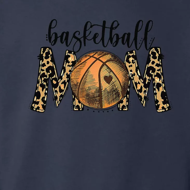 Basketball Mom Leopard Funny Sports Players Mother's Day Toddler Hoodie