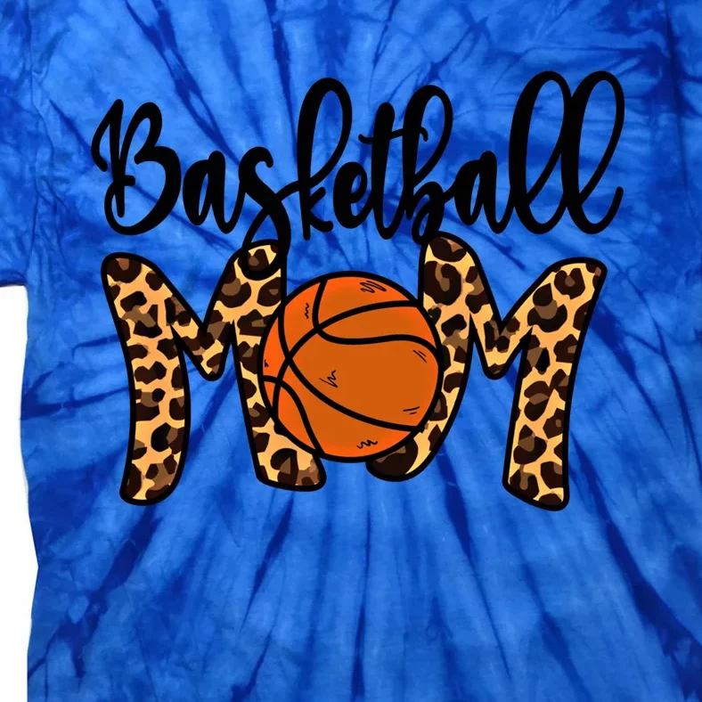 Basketball Mom Leopard Basketball Mama Mothers Day Mom Gift Tie-Dye T-Shirt