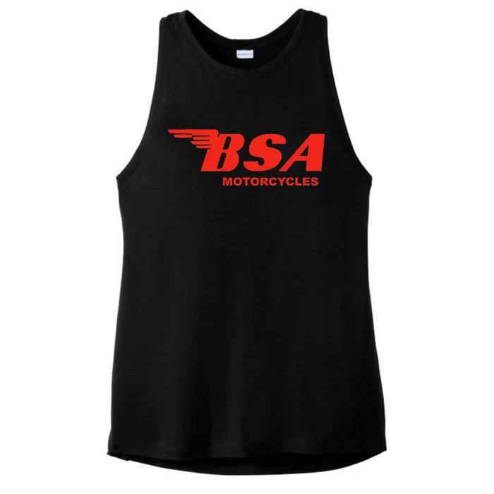 BSA Motorcycle Logo Ladies Tri-Blend Wicking Tank