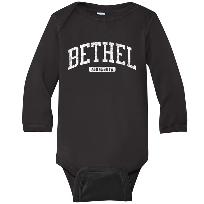 Bethel Minnesota Mn Js03 College University Style Baby Long Sleeve Bodysuit