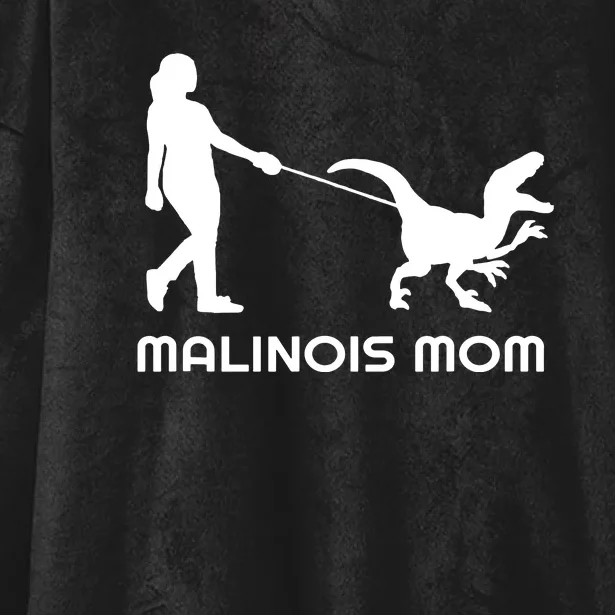 Belgian Malinois Mom Hooded Wearable Blanket