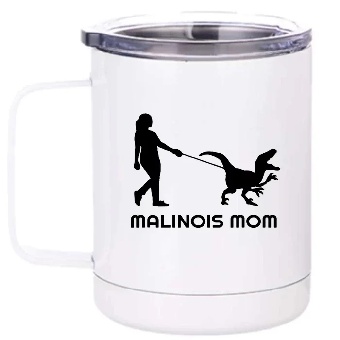 Belgian Malinois Mom Front & Back 12oz Stainless Steel Tumbler Cup