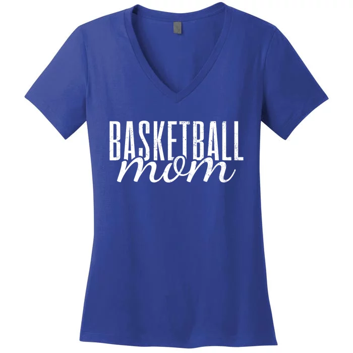 Basketball Mom Mama Gift Women's V-Neck T-Shirt