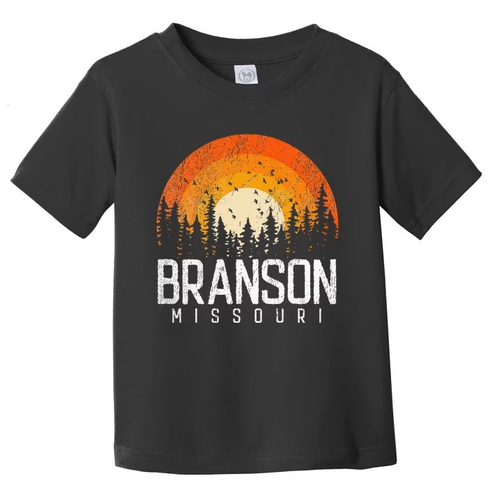 Branson Missouri Mo Retro Vintage 70s 80s 90s Toddler T-Shirt