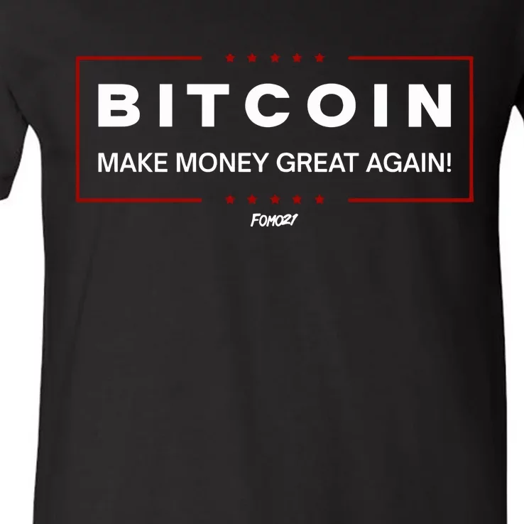 Bitcoin Make Money Great Again V-Neck T-Shirt