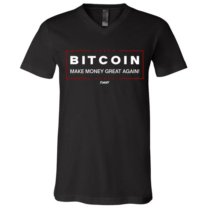 Bitcoin Make Money Great Again V-Neck T-Shirt