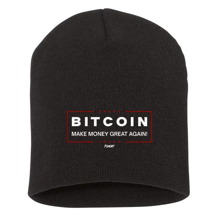 Bitcoin Make Money Great Again Short Acrylic Beanie