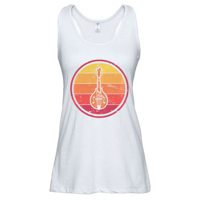 Bluegrass Music Mandolin Player Vintage Bluegrass Ladies Essential Flowy Tank