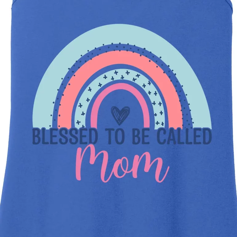 Best Mom MotherS Day Blessed To Be Called Mom Rainbow Great Gift Ladies Essential Tank