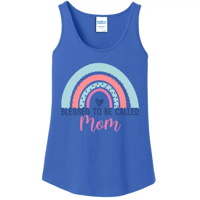 Best Mom MotherS Day Blessed To Be Called Mom Rainbow Great Gift Ladies Essential Tank